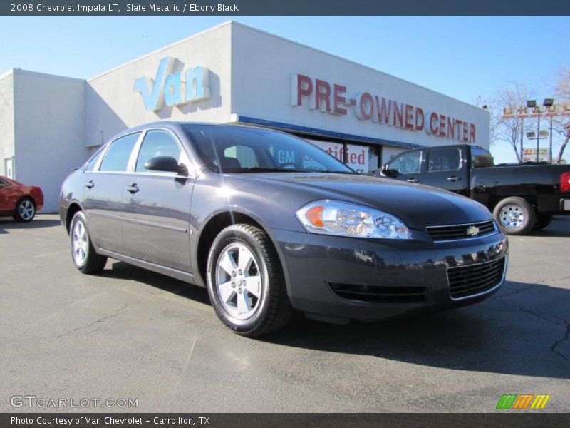 Slate Metallic / Ebony Black 2008 Chevrolet Impala LT