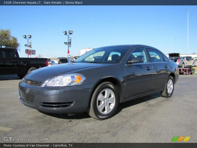 Slate Metallic / Ebony Black 2008 Chevrolet Impala LT