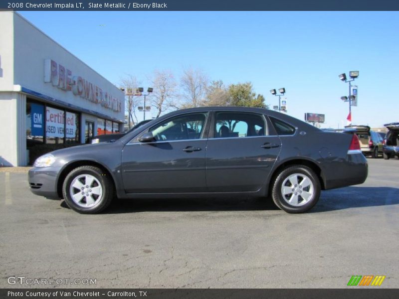 Slate Metallic / Ebony Black 2008 Chevrolet Impala LT