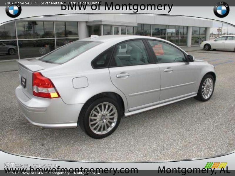 Silver Metallic / Dark Beige/Quartz 2007 Volvo S40 T5