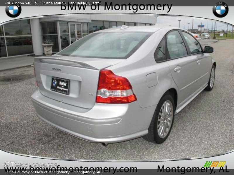 Silver Metallic / Dark Beige/Quartz 2007 Volvo S40 T5