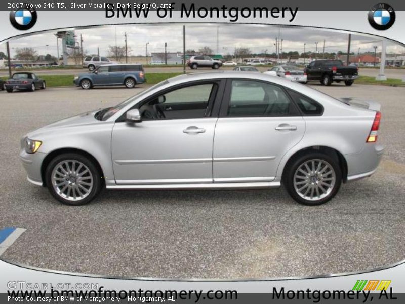 Silver Metallic / Dark Beige/Quartz 2007 Volvo S40 T5