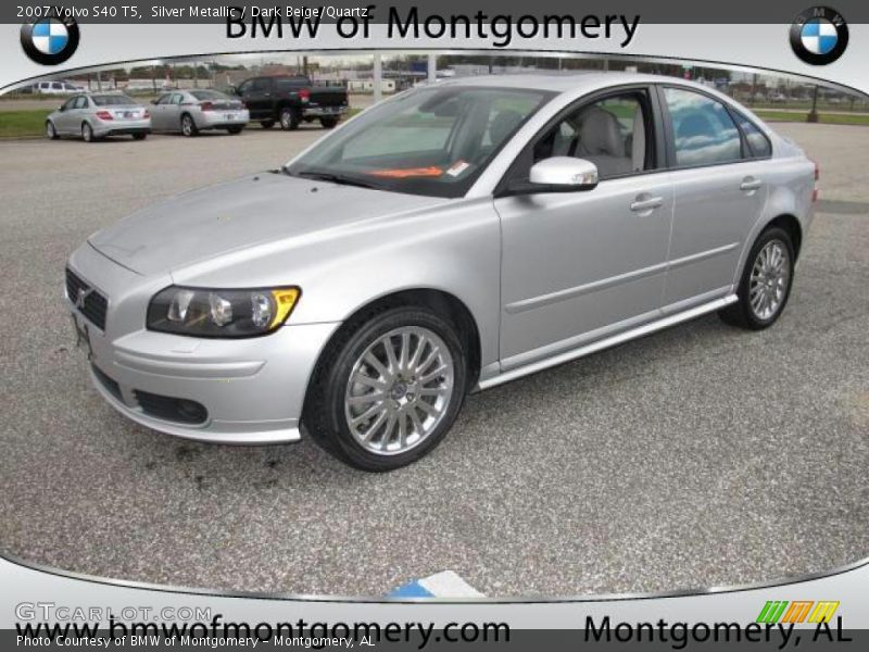 Silver Metallic / Dark Beige/Quartz 2007 Volvo S40 T5