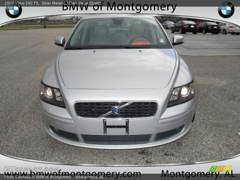 Silver Metallic / Dark Beige/Quartz 2007 Volvo S40 T5