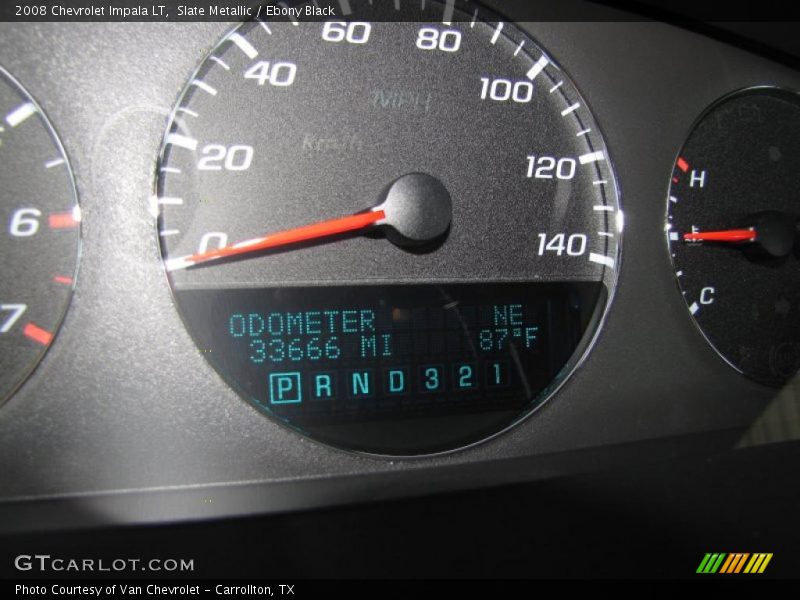 Slate Metallic / Ebony Black 2008 Chevrolet Impala LT