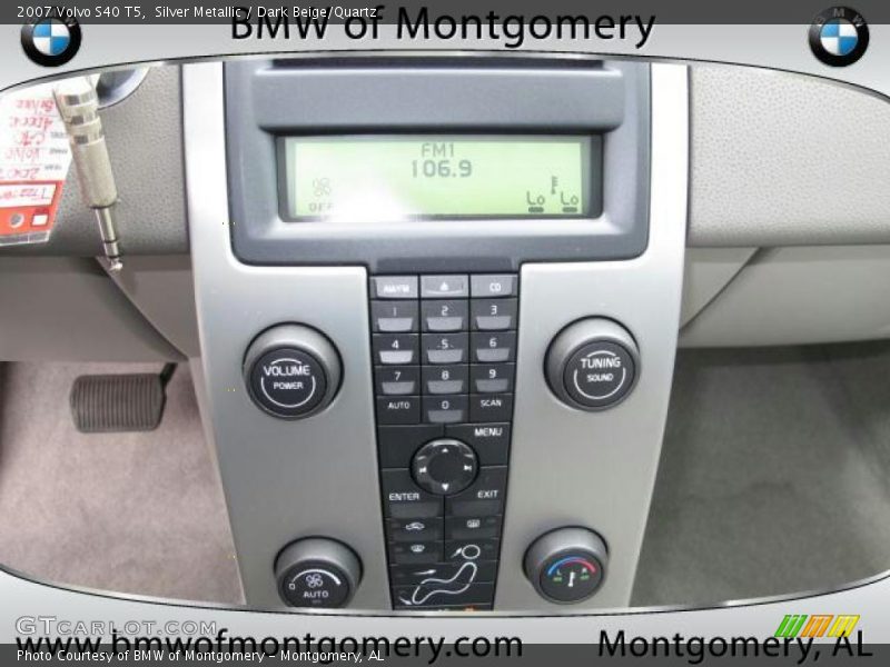 Silver Metallic / Dark Beige/Quartz 2007 Volvo S40 T5
