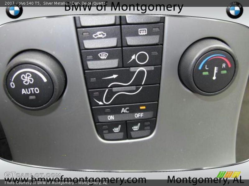 Silver Metallic / Dark Beige/Quartz 2007 Volvo S40 T5