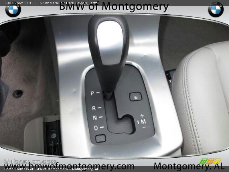 Silver Metallic / Dark Beige/Quartz 2007 Volvo S40 T5