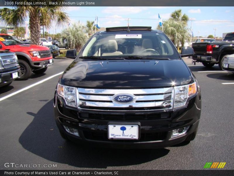 Black / Medium Light Stone 2008 Ford Edge Limited