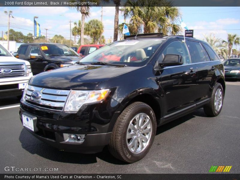 Black / Medium Light Stone 2008 Ford Edge Limited