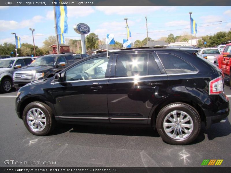Black / Medium Light Stone 2008 Ford Edge Limited