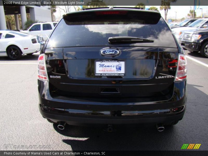 Black / Medium Light Stone 2008 Ford Edge Limited