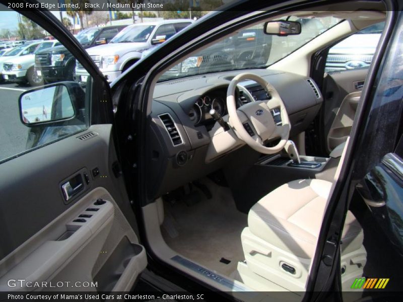 Black / Medium Light Stone 2008 Ford Edge Limited
