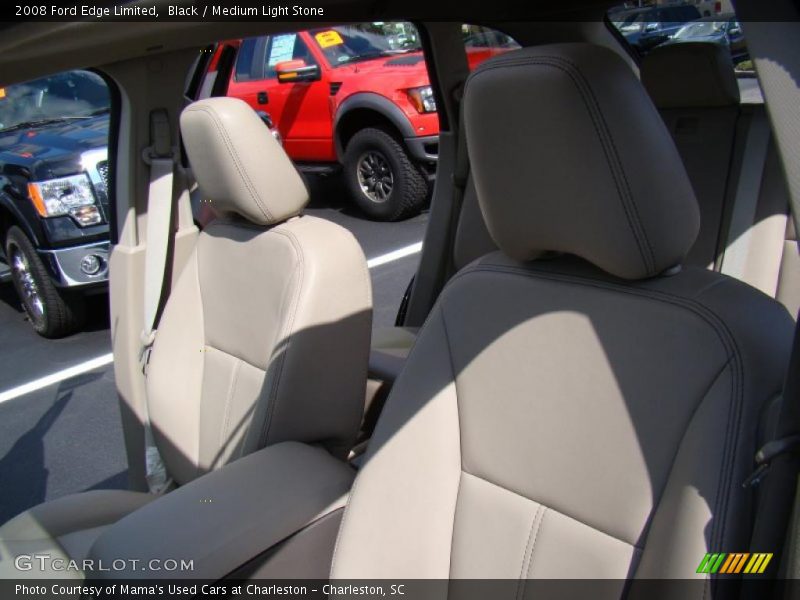 Black / Medium Light Stone 2008 Ford Edge Limited