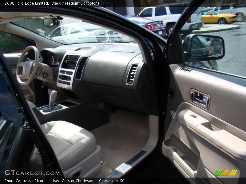 Black / Medium Light Stone 2008 Ford Edge Limited