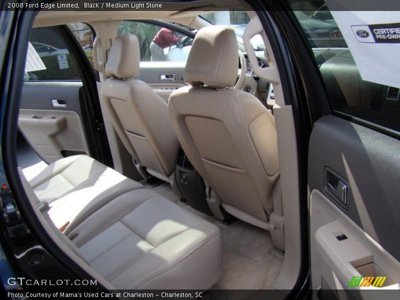 Black / Medium Light Stone 2008 Ford Edge Limited