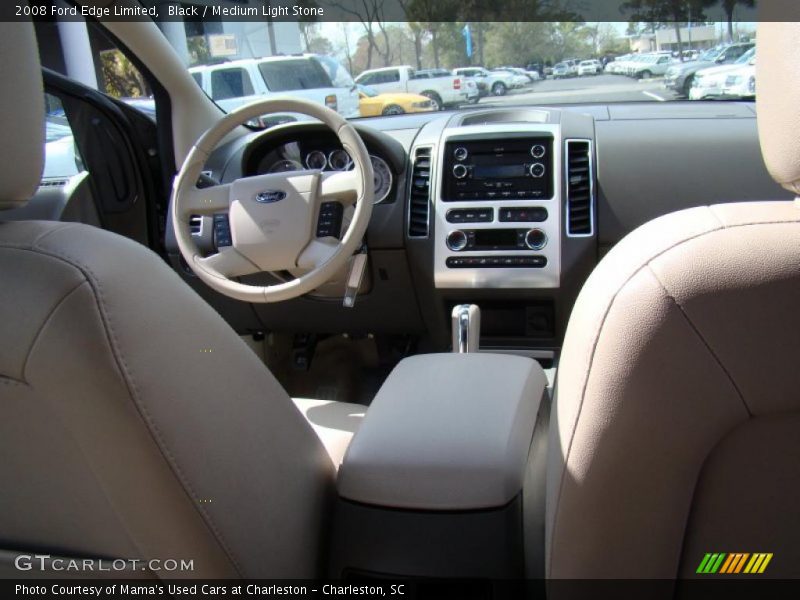 Black / Medium Light Stone 2008 Ford Edge Limited