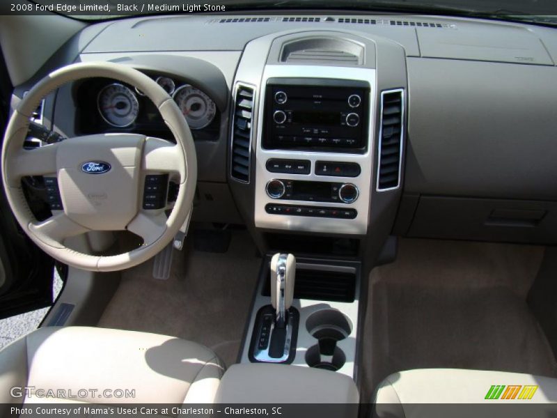 Black / Medium Light Stone 2008 Ford Edge Limited