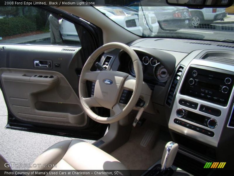 Black / Medium Light Stone 2008 Ford Edge Limited