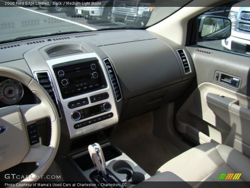 Black / Medium Light Stone 2008 Ford Edge Limited