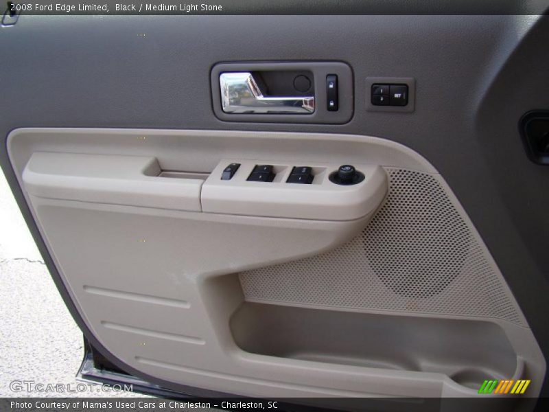 Black / Medium Light Stone 2008 Ford Edge Limited