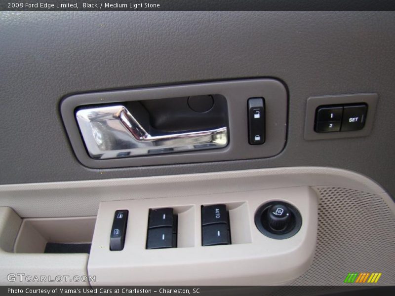 Black / Medium Light Stone 2008 Ford Edge Limited