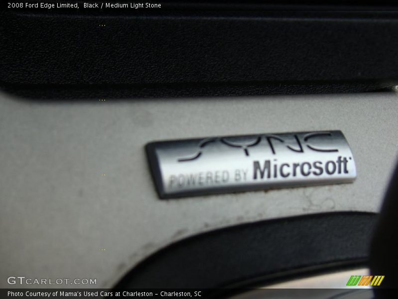Black / Medium Light Stone 2008 Ford Edge Limited