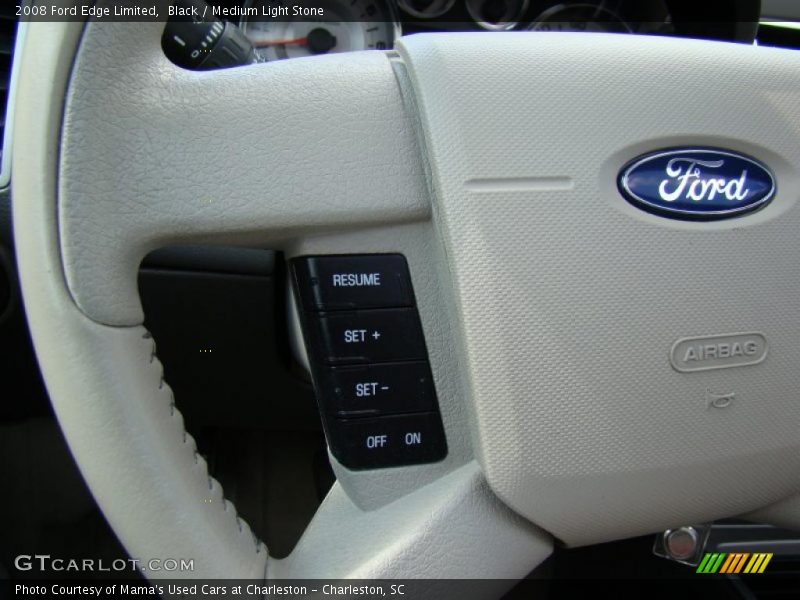 Black / Medium Light Stone 2008 Ford Edge Limited