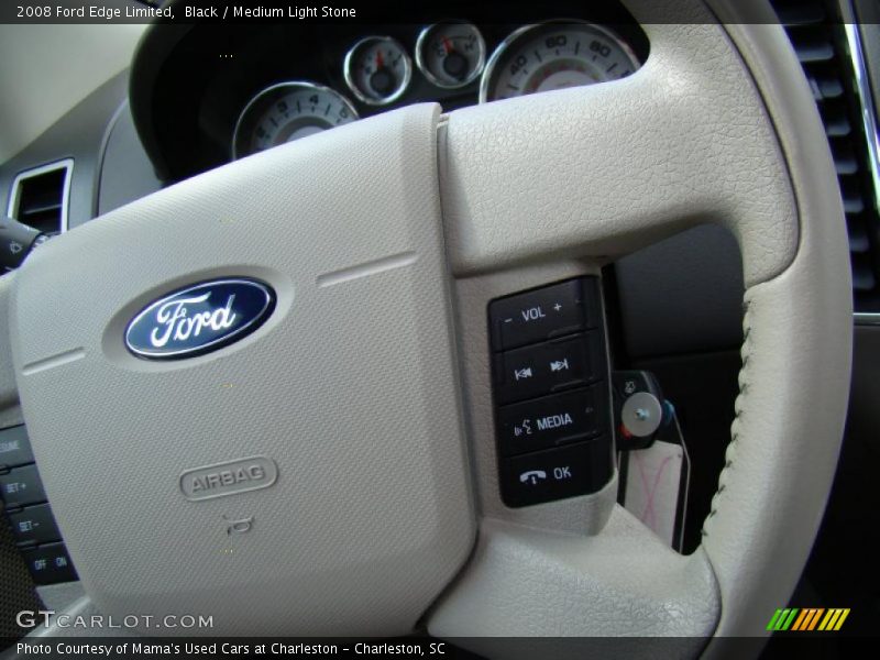 Black / Medium Light Stone 2008 Ford Edge Limited