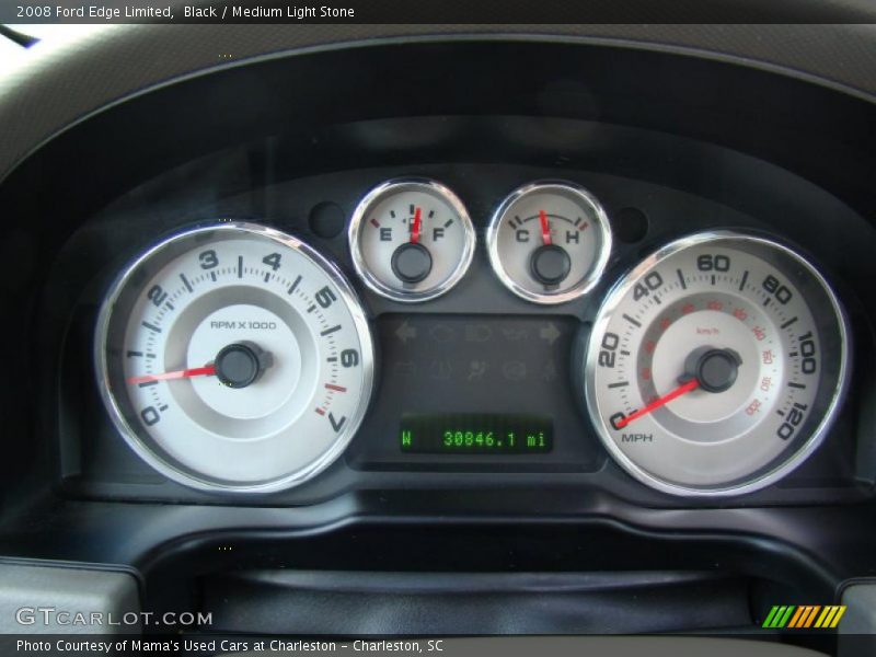 Black / Medium Light Stone 2008 Ford Edge Limited