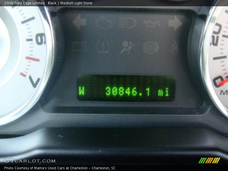 Black / Medium Light Stone 2008 Ford Edge Limited