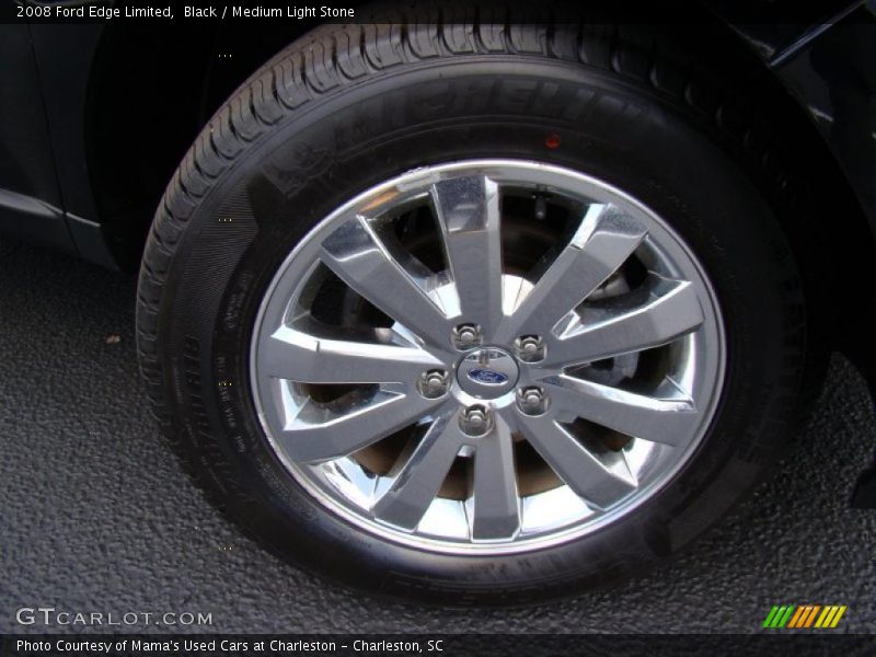 Black / Medium Light Stone 2008 Ford Edge Limited