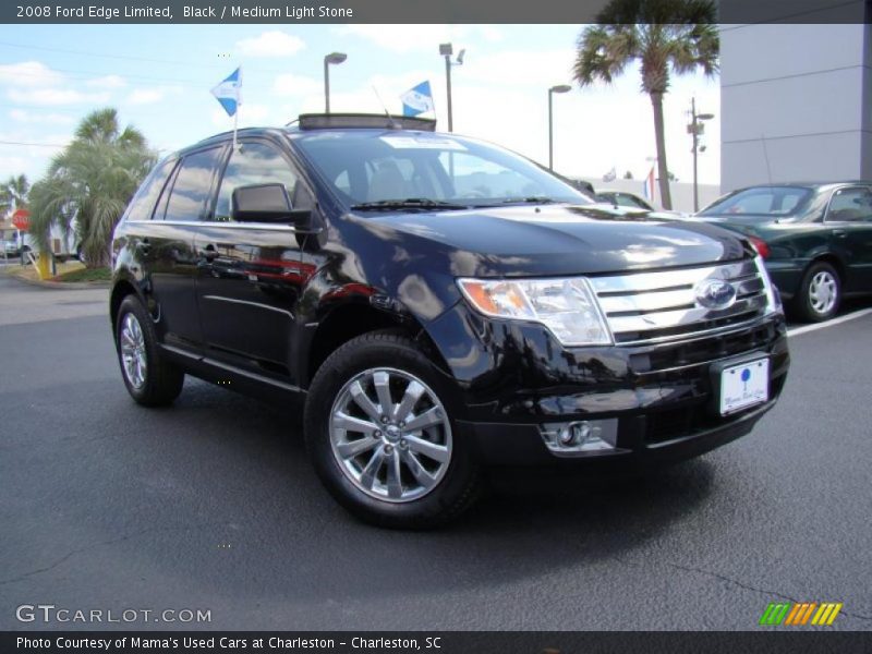 Black / Medium Light Stone 2008 Ford Edge Limited