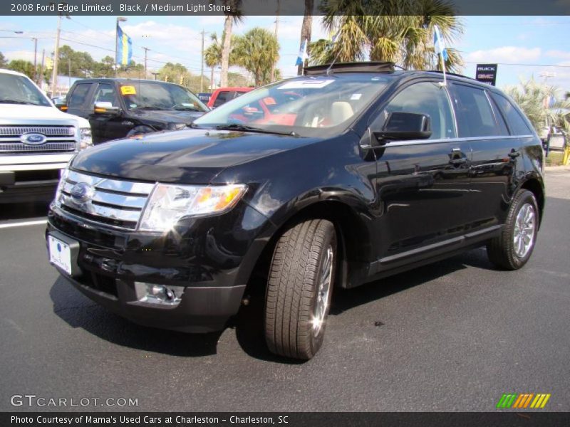 Black / Medium Light Stone 2008 Ford Edge Limited