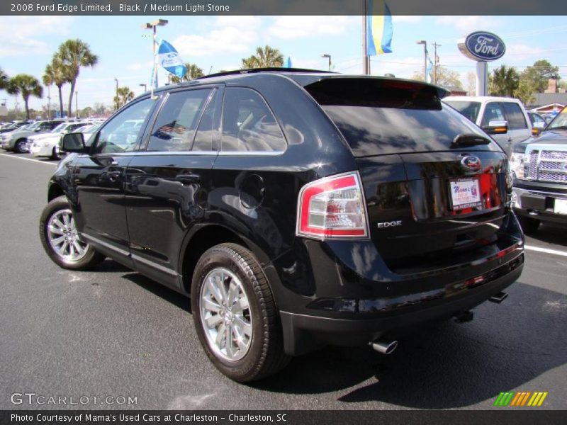 Black / Medium Light Stone 2008 Ford Edge Limited