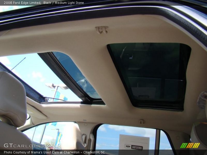 Black / Medium Light Stone 2008 Ford Edge Limited