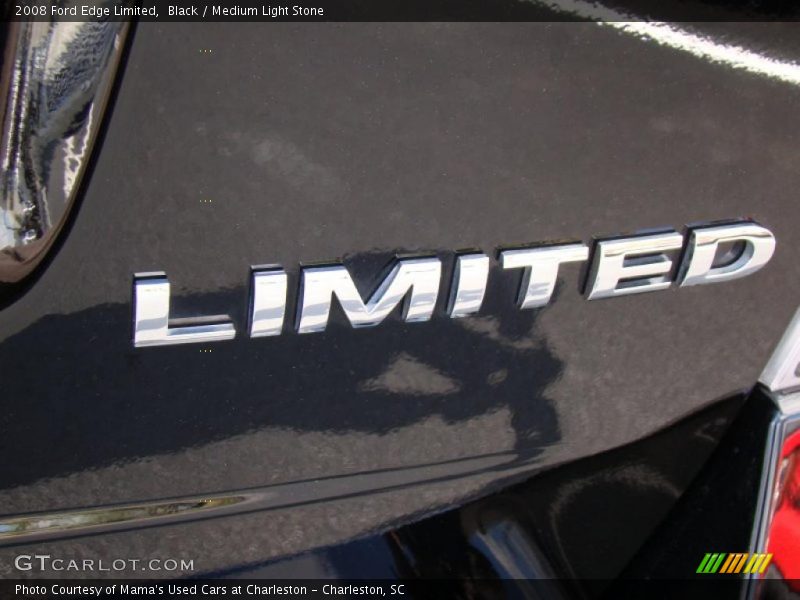 Black / Medium Light Stone 2008 Ford Edge Limited