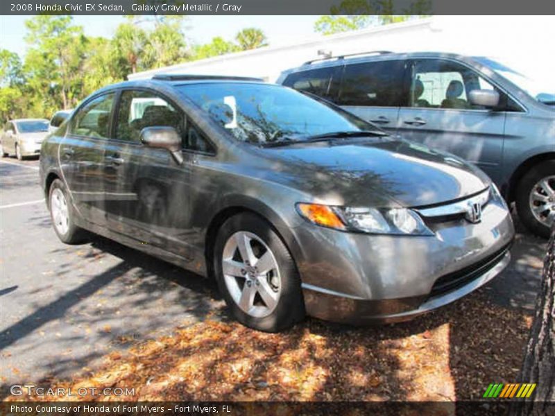 Galaxy Gray Metallic / Gray 2008 Honda Civic EX Sedan