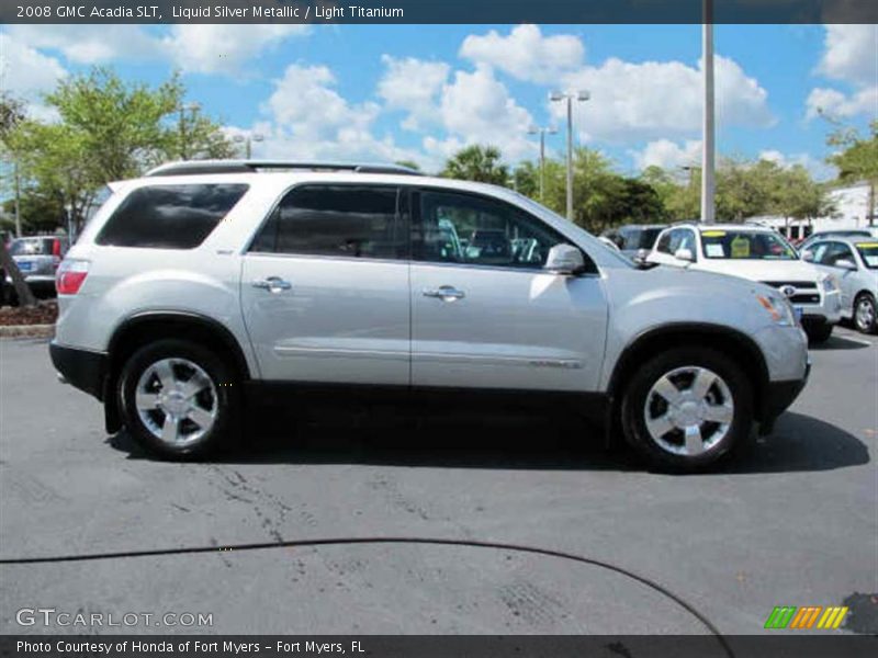 Liquid Silver Metallic / Light Titanium 2008 GMC Acadia SLT