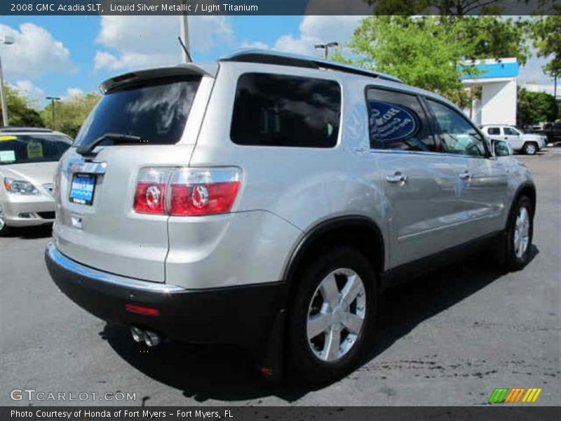 Liquid Silver Metallic / Light Titanium 2008 GMC Acadia SLT