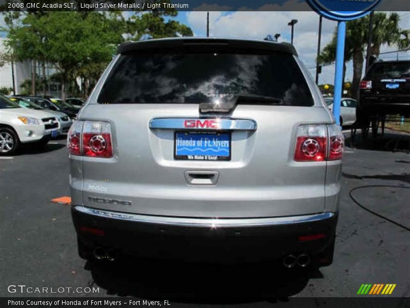 Liquid Silver Metallic / Light Titanium 2008 GMC Acadia SLT