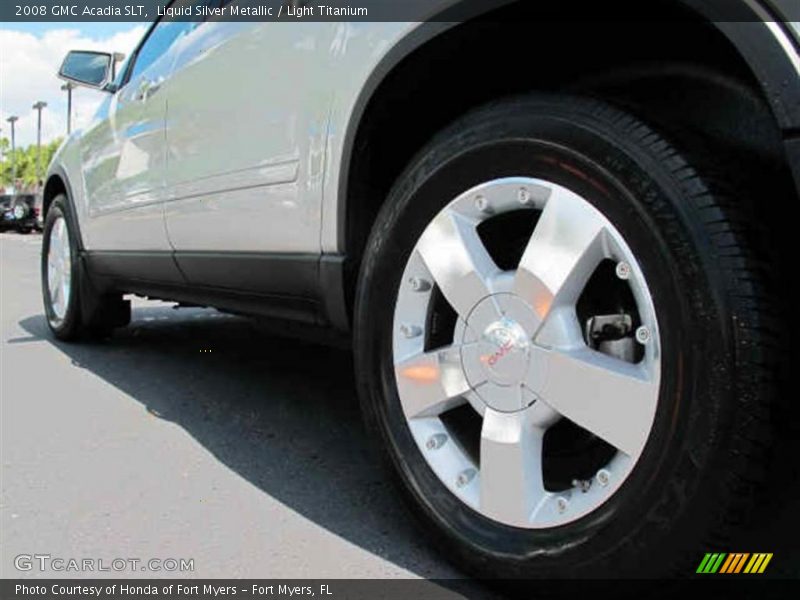 Liquid Silver Metallic / Light Titanium 2008 GMC Acadia SLT