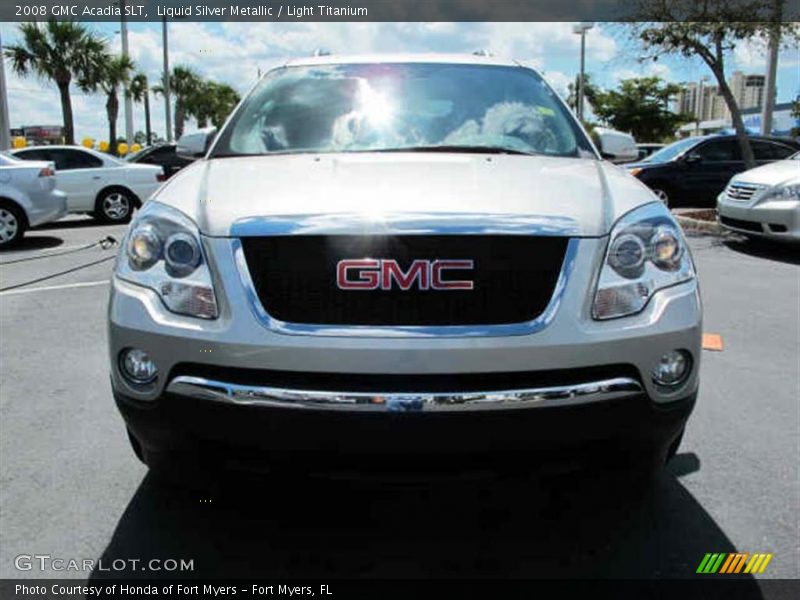 Liquid Silver Metallic / Light Titanium 2008 GMC Acadia SLT