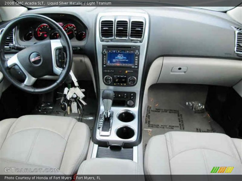 Liquid Silver Metallic / Light Titanium 2008 GMC Acadia SLT