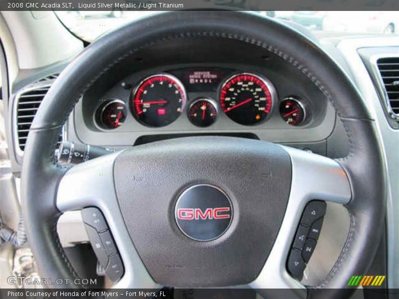 Liquid Silver Metallic / Light Titanium 2008 GMC Acadia SLT