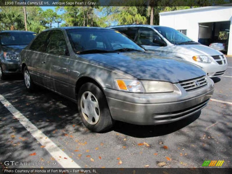 Antique Sage Pearl / Gray 1998 Toyota Camry LE V6