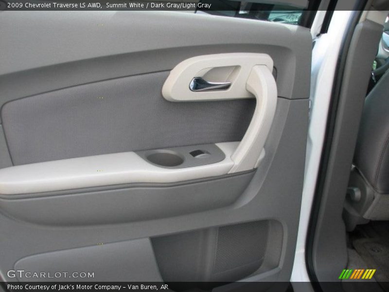 Summit White / Dark Gray/Light Gray 2009 Chevrolet Traverse LS AWD