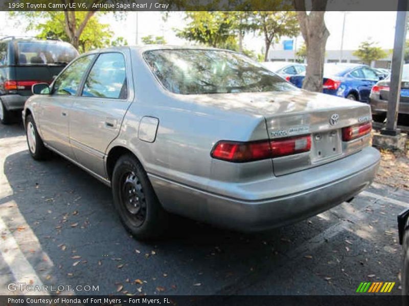 Antique Sage Pearl / Gray 1998 Toyota Camry LE V6