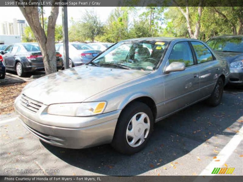 Antique Sage Pearl / Gray 1998 Toyota Camry LE V6