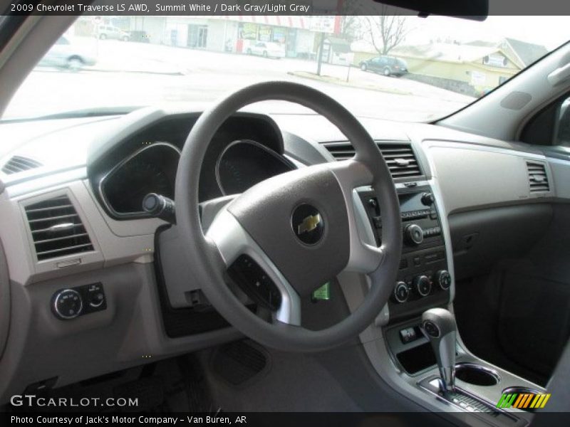 Summit White / Dark Gray/Light Gray 2009 Chevrolet Traverse LS AWD